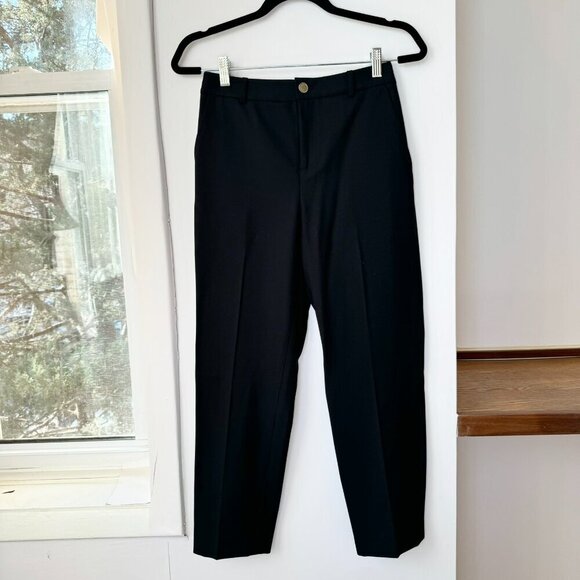 NWT Club Monaco Borrem Pant in Black Ankle Wool Straight Leg Suit Trouser - Picture 5 of 12